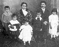 Rocco Bravi und seine Familie 1912